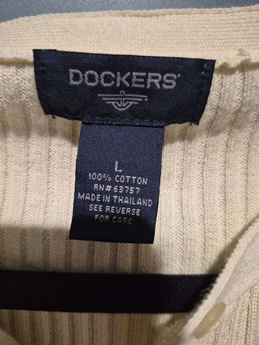 Dockers Women's Yellow Cardigan (sz L)