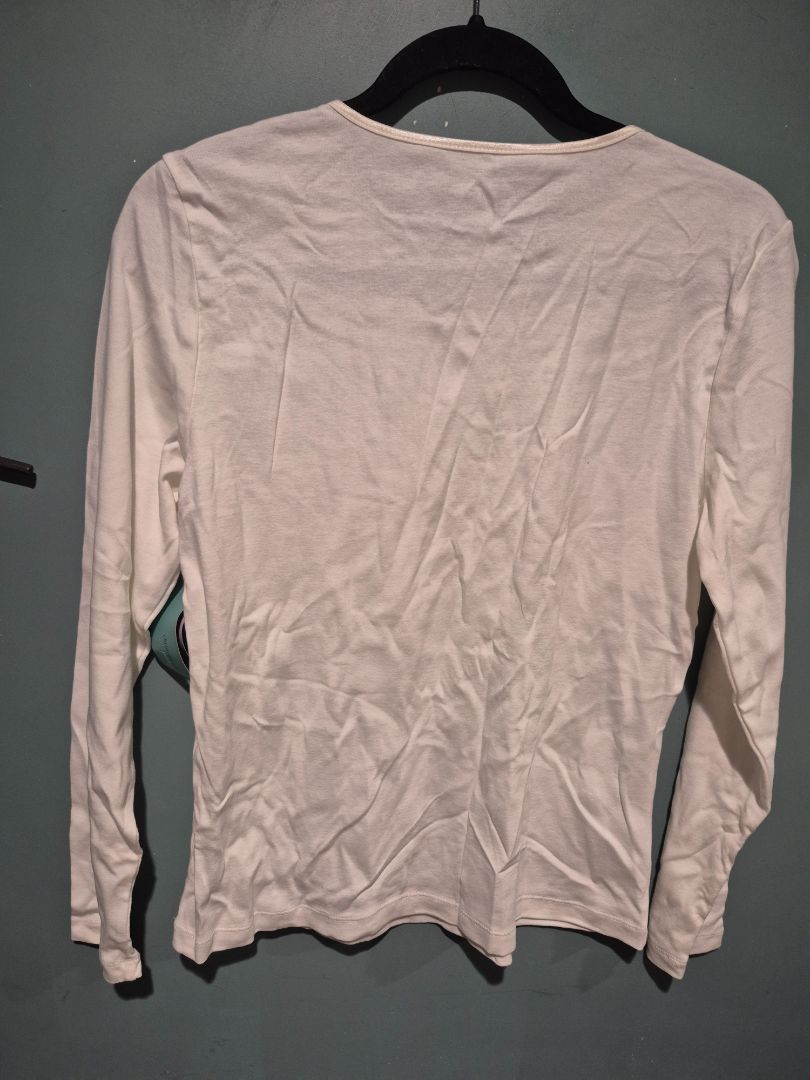 Christopher & Banks Long sleeve White Shirt (sz P/M)