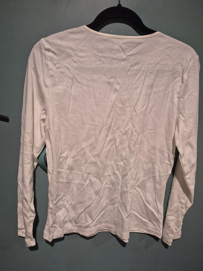Christopher & Banks Long sleeve White Shirt (sz P/M)