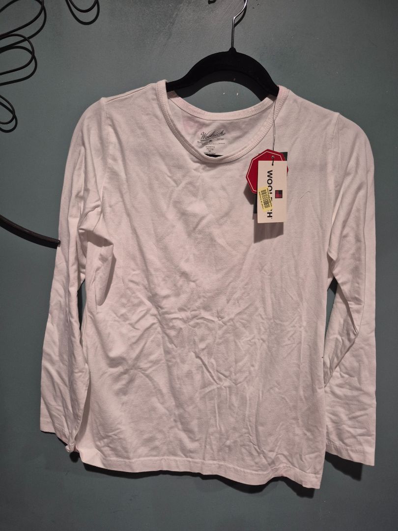 White Woolrich Long Sleeved T-Shirt, New w/Tags, Petite M