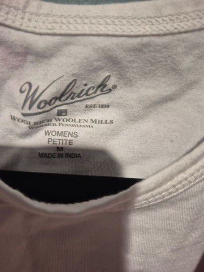 White Woolrich Long Sleeved T-Shirt, New w/Tags, Petite M