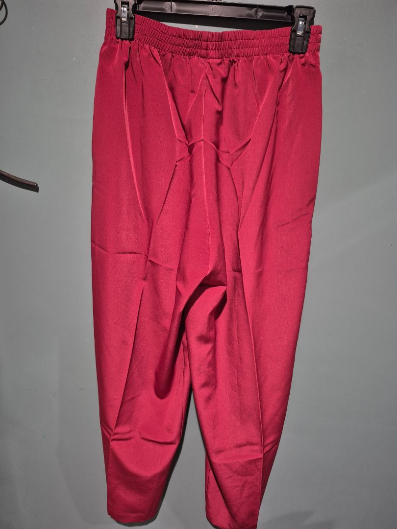 Wine Maggie Sweet Dress Slacks, Petite Small