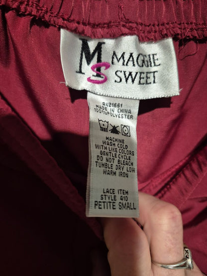 Wine Maggie Sweet Dress Slacks, Petite Small