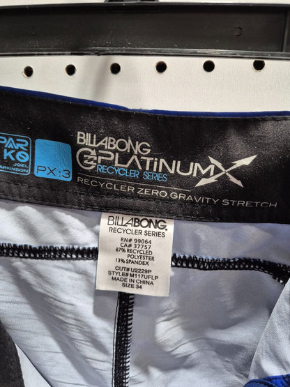 Multi Billabong Swim Trunks, PlatinumX Recycler Series, 34