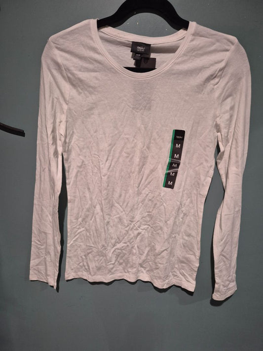 White Mossimo Long Sleeve T-Shirt New w/Tags, M