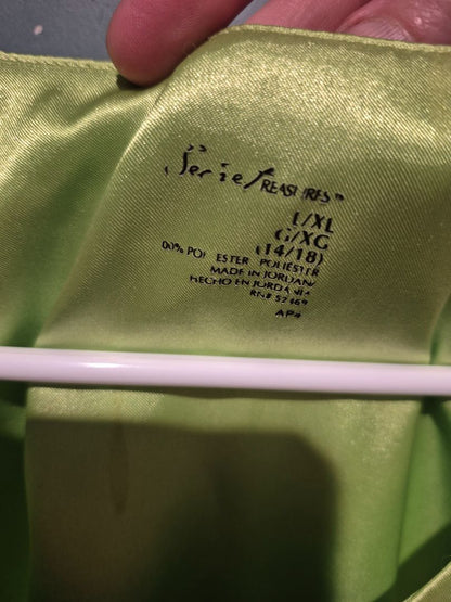 Lime Green Secret Treasures Snowflake Sleepwear Top, XL