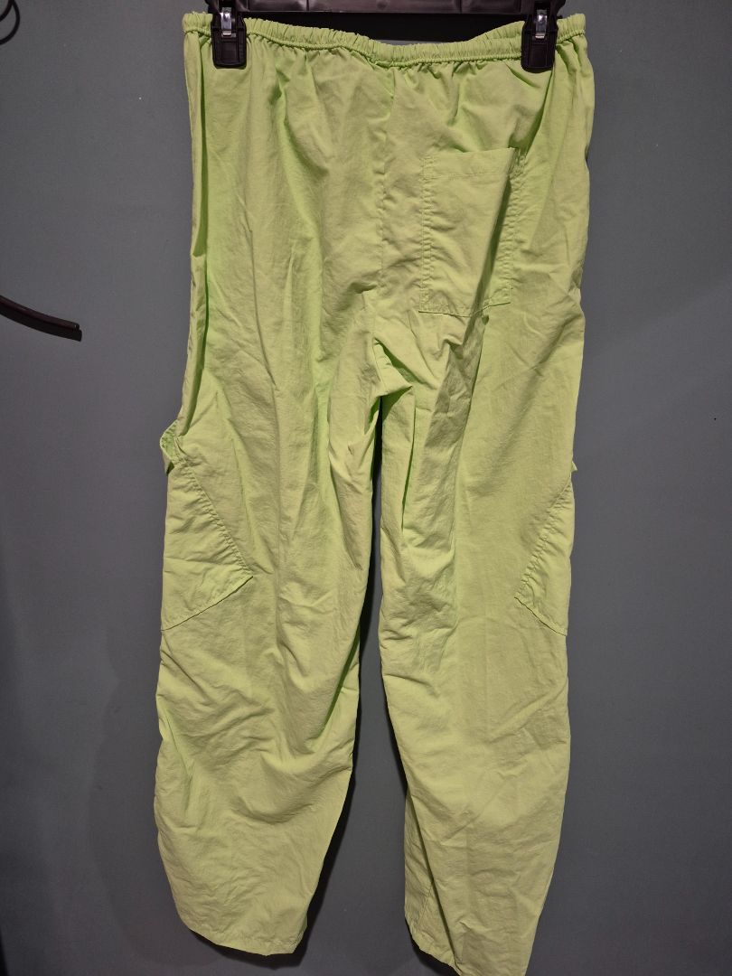 Lime Green No Boundries Parachute Pants, XS