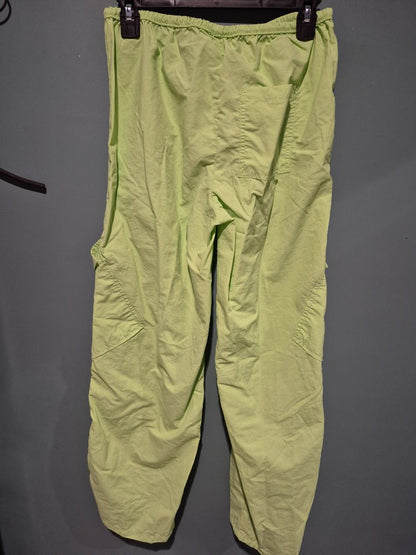 Lime Green No Boundries Parachute Pants, XS