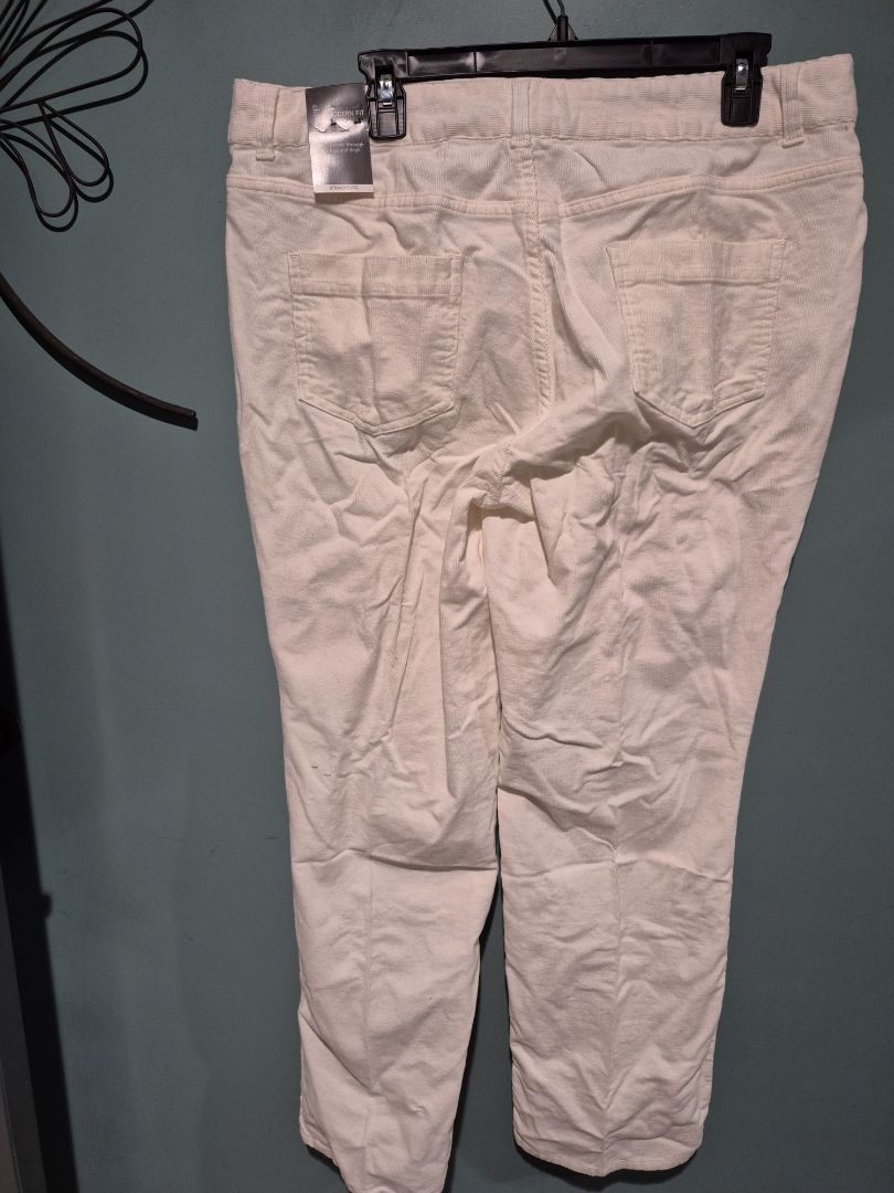 White Christopher & Banks Corduroy Pants, 14