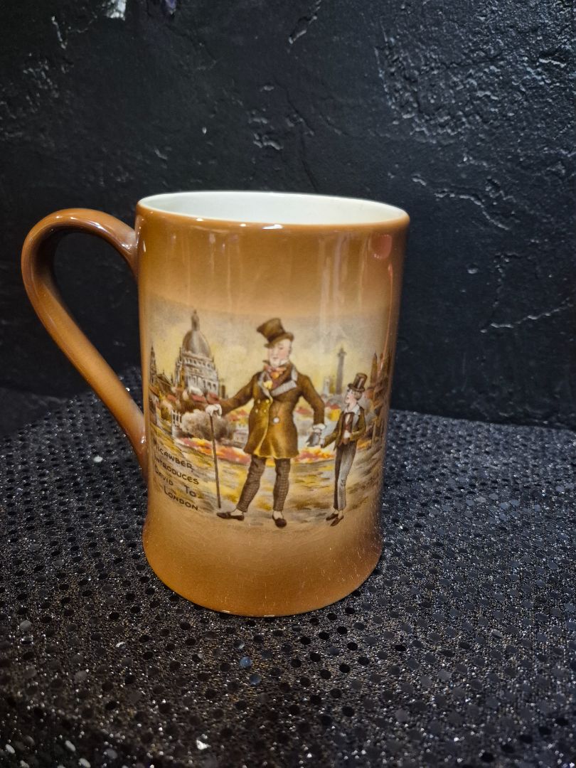 Sandland Ceramic Mug w/Charles Dickens Character Scene, 5"