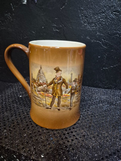Sandland Ceramic Mug w/Charles Dickens Character Scene, 5"