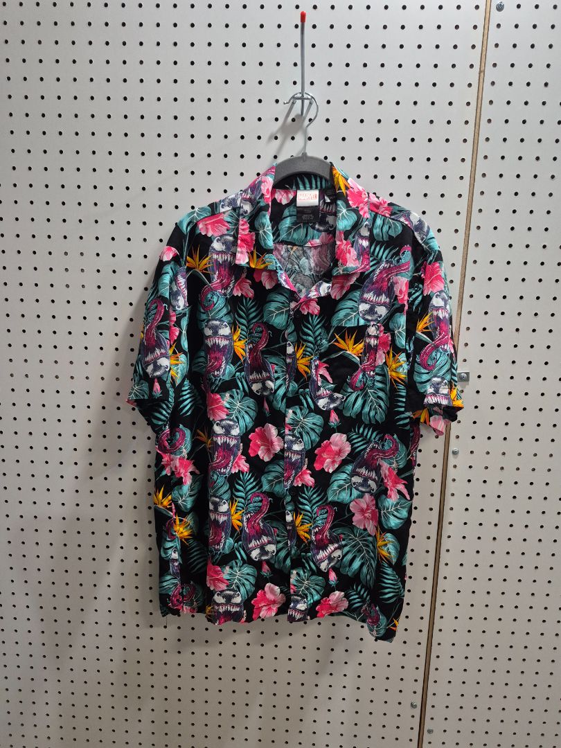 Hawaiian "Venom" Button Shirt, SM