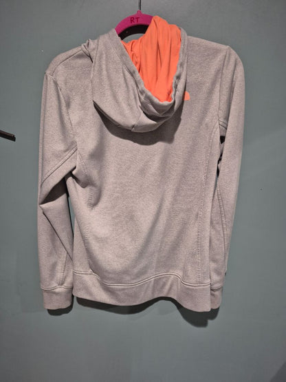Grey & Peach The North Face Zippered Hoodie Jacket, M