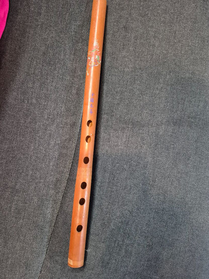 Traditional Chinese 6 Hole Bamboo Flute, 15"