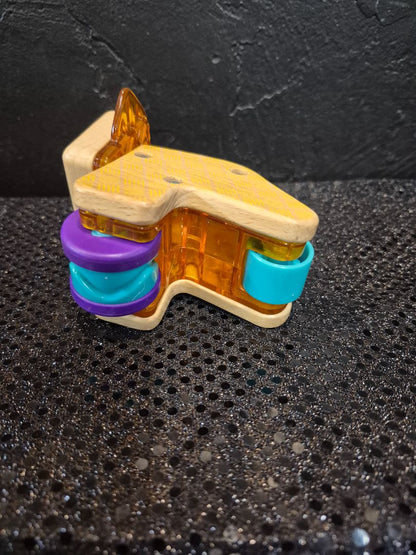 Mattel Curious Pup Wooden Toy, 3.5" × 4" × 3.5"