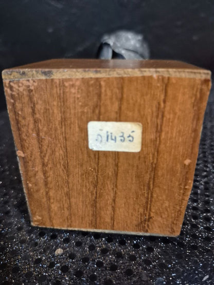Metal Sculpture on Wooden Base