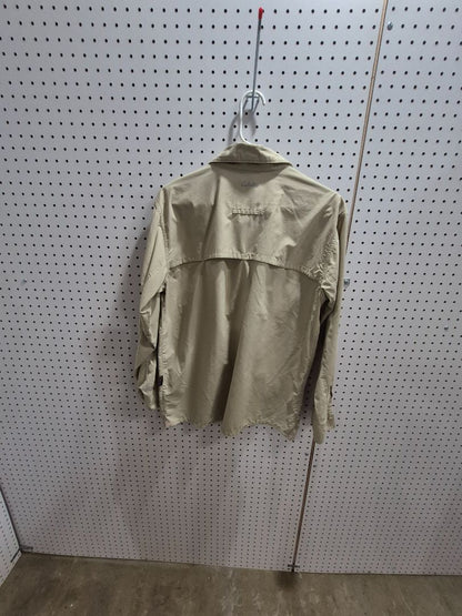 Khaki Cabela's Guidewear Shirt, Long Sleeve, Button Down