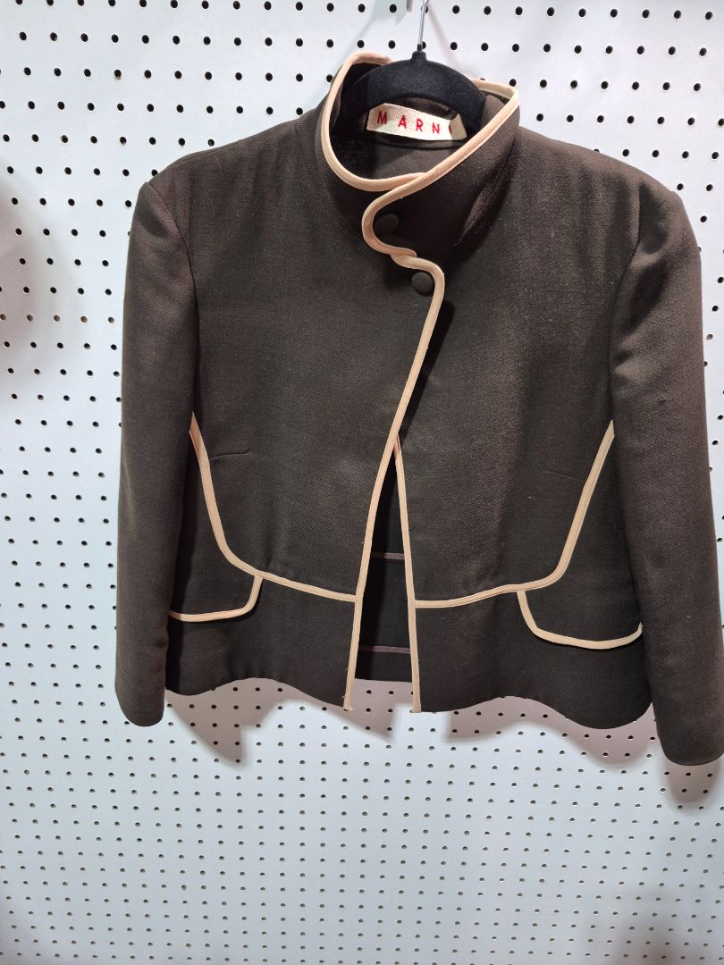 Black w/Pink Trim Marni Jacket, 40