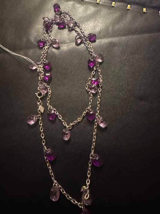 Purple Beaded Necklace