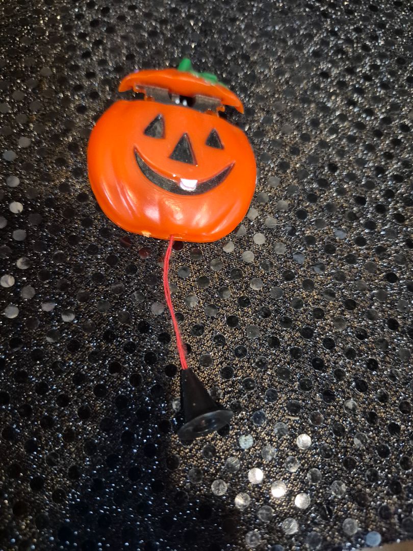 Orange  Pumpkin Pin, Plastic
