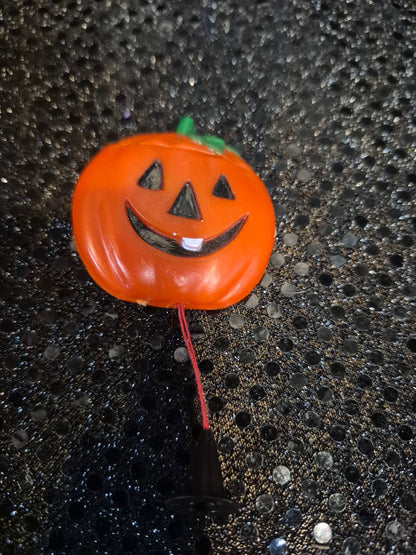 Orange  Pumpkin Pin, Plastic