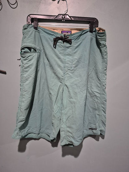 Teal Patagonia Swim Trunks, 38