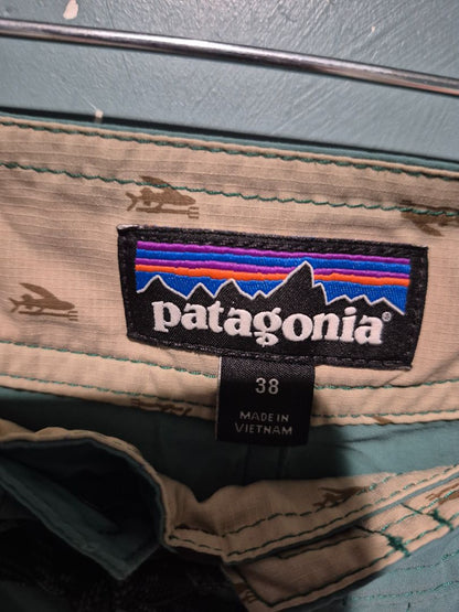 Teal Patagonia Swim Trunks, 38