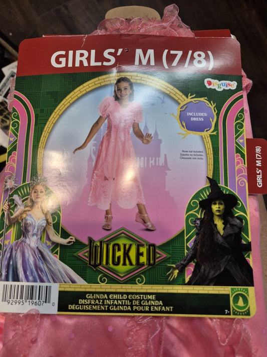 Girls' Wicked Glinda Child Costume, Girls' M (7/8)