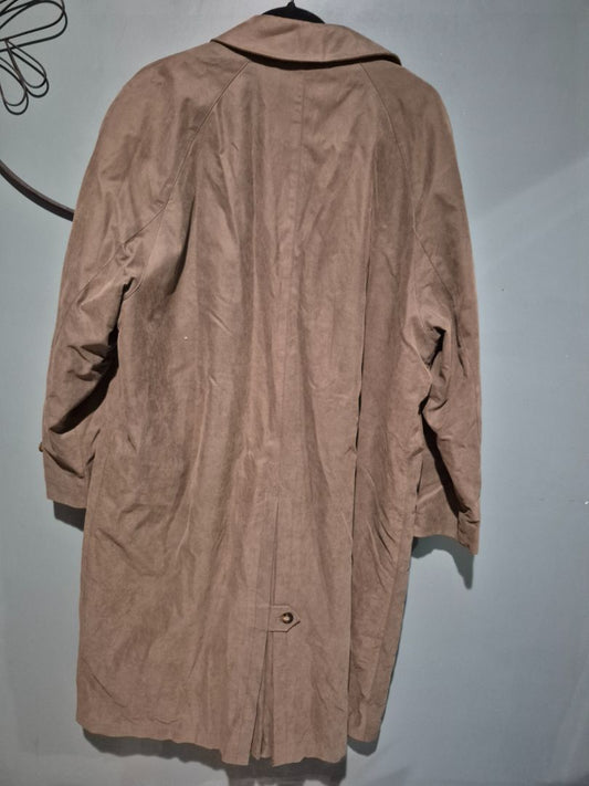 VINTAGE PERUSAL LONG TRENCH COAT, 42R