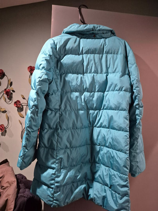 Teal Lands' End Puffer Jacket, L