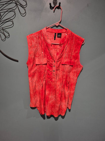 Coral New Direction Blouse, L