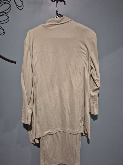 Green Lady Lori By Am Casuals Dress W/ Cardigan