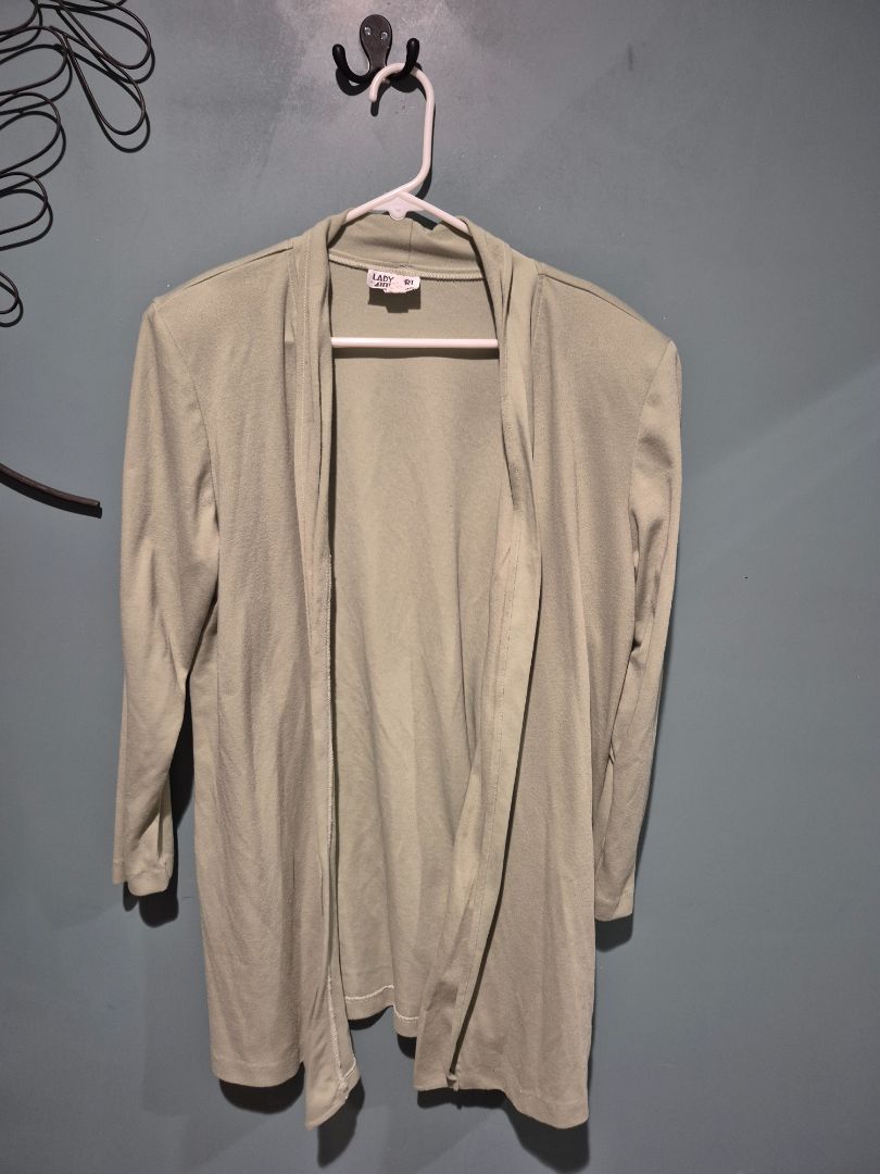 Green Lady Lori By Am Casuals Dress W/ Cardigan