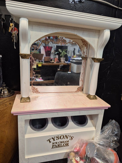 White w/Pink American Girl Tyson's Ice Cream Parlor, 16" × 23"