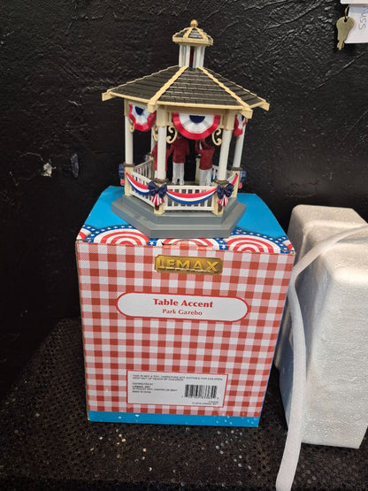 Lemax Park Gazebo Table Accent, w/Box, 5.5" × 6"