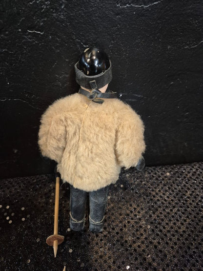 vintage 1950s Sandra Sue ski doll, 7"