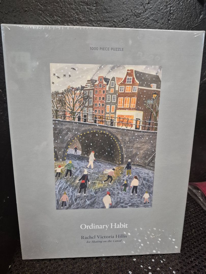 Ordinary Habit Ice Skating on the Canal Jigsaw Puzzle, 1000 pcs 19" × 26.75"