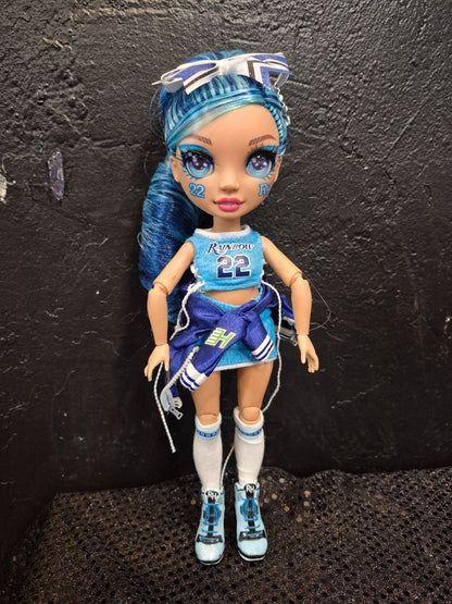 MGA Cheerleader Doll, Rainbow High Skylar #22, 11"