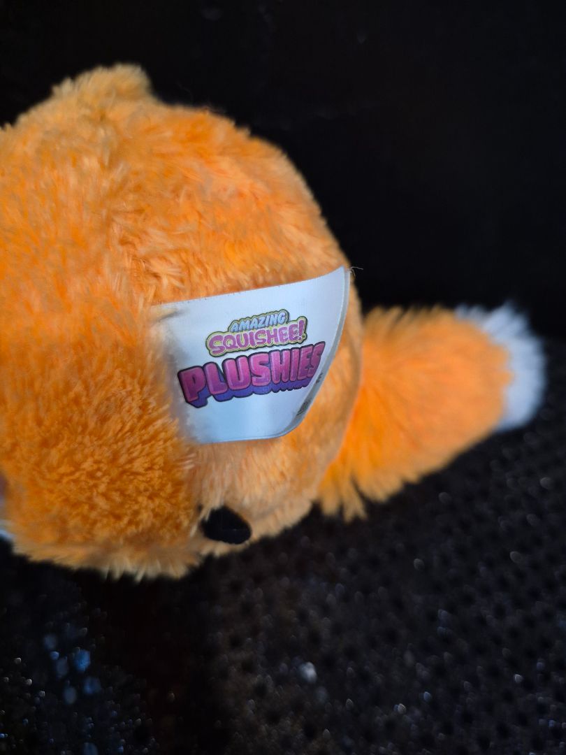 Orange & White  Fox Plushie Amazing Squishee!