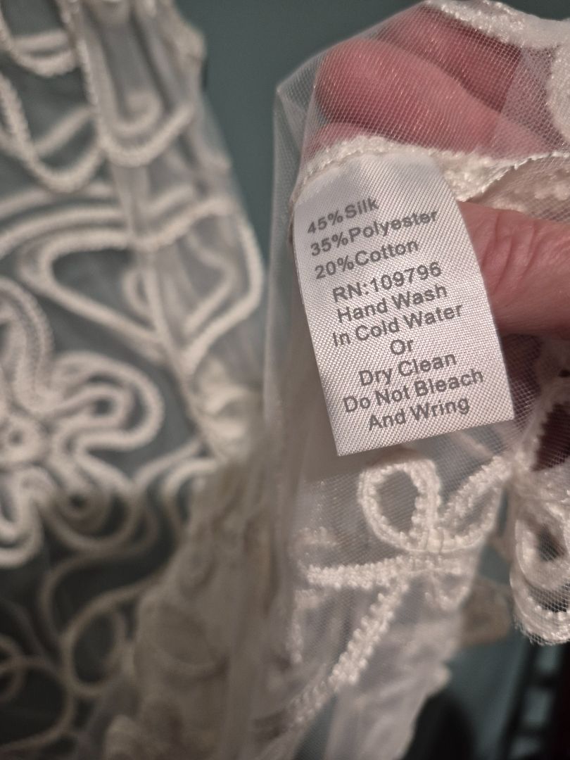 White Pretty Angel Sheer Mesh Tunic, LG