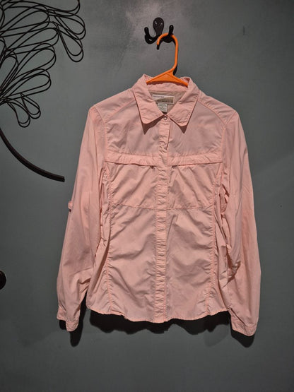 Peach ExOfficio Insect Shield Womans Button Up, M