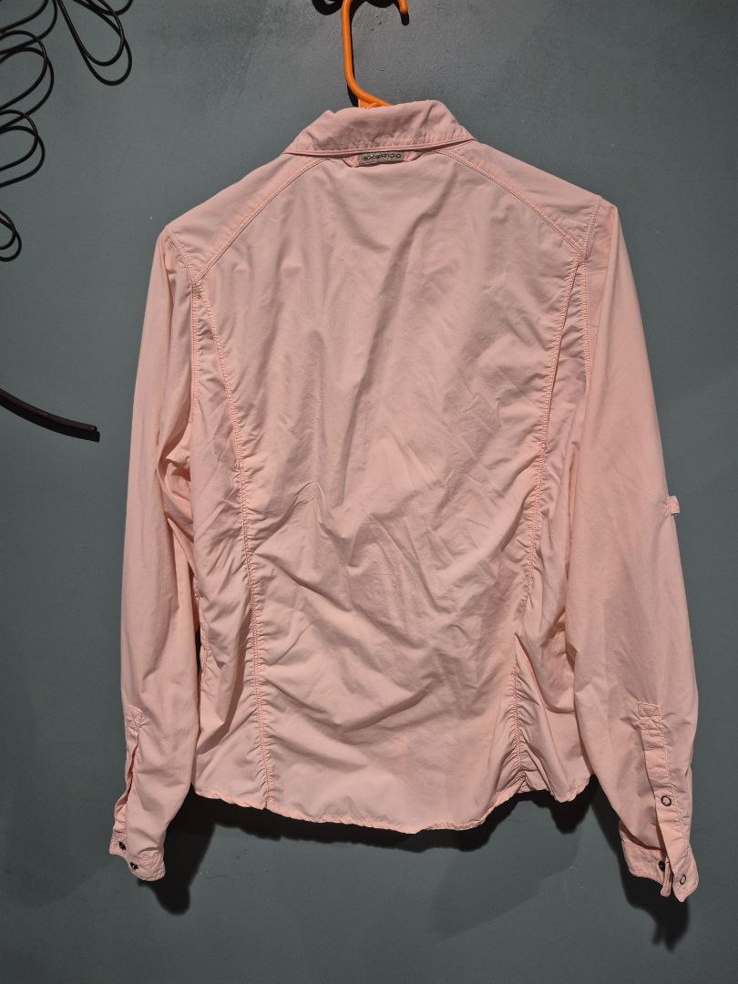 Peach ExOfficio Insect Shield Womans Button Up, M