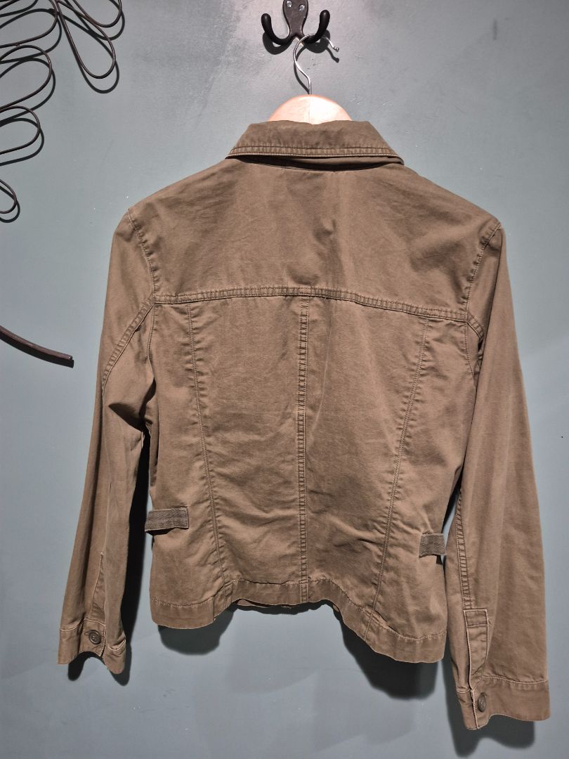 Olive Liz Claiborne Utility Jacket, L