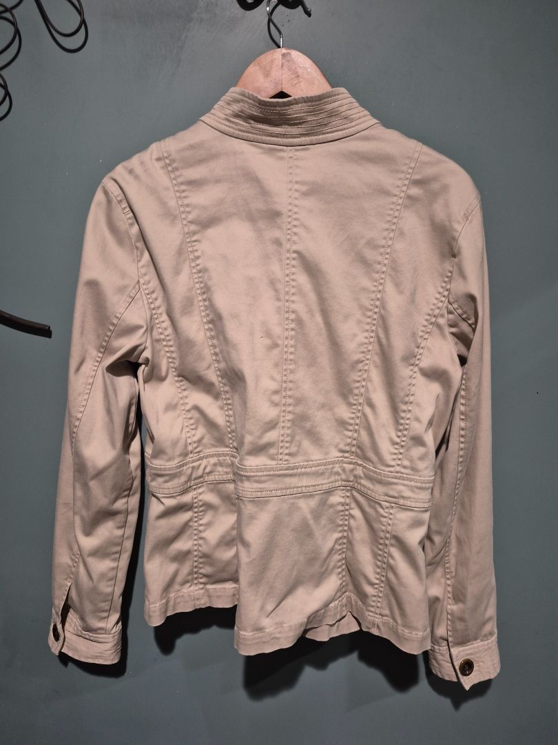Khaki Charter Club Cargo Jacket, L