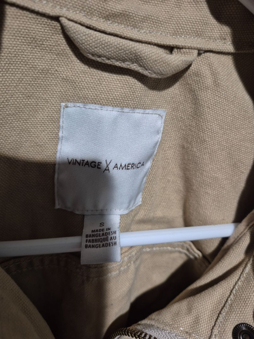 Eddie Bauer Outdoor Outfitter Jacket Tan Lined Large