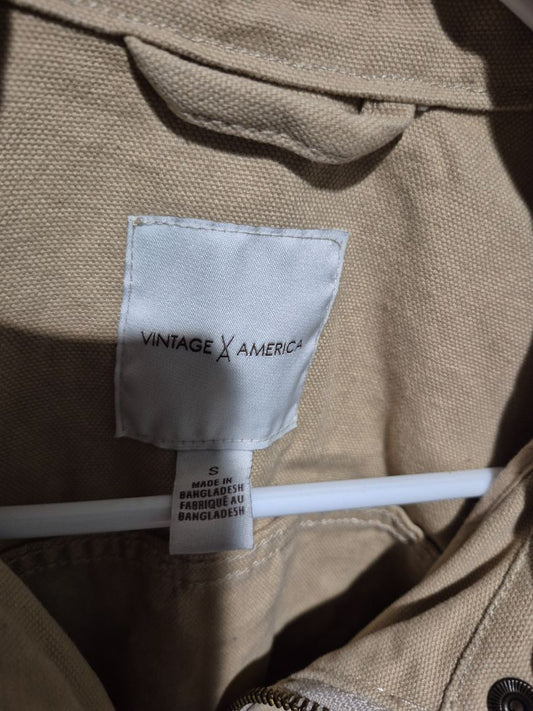 Eddie Bauer Outdoor Outfitter Jacket Tan Lined Large