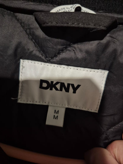 DKNY Women's Hooded Quilted Coat Medium