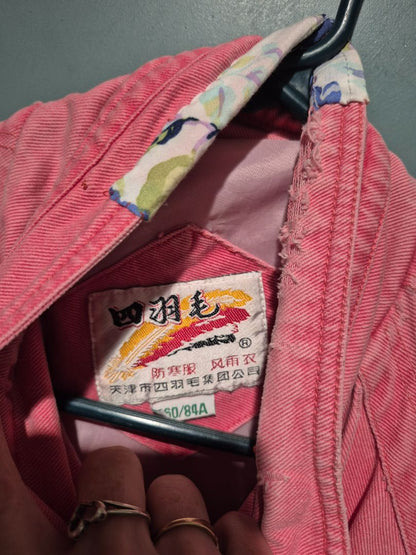 Pink Denim Utility Jacket