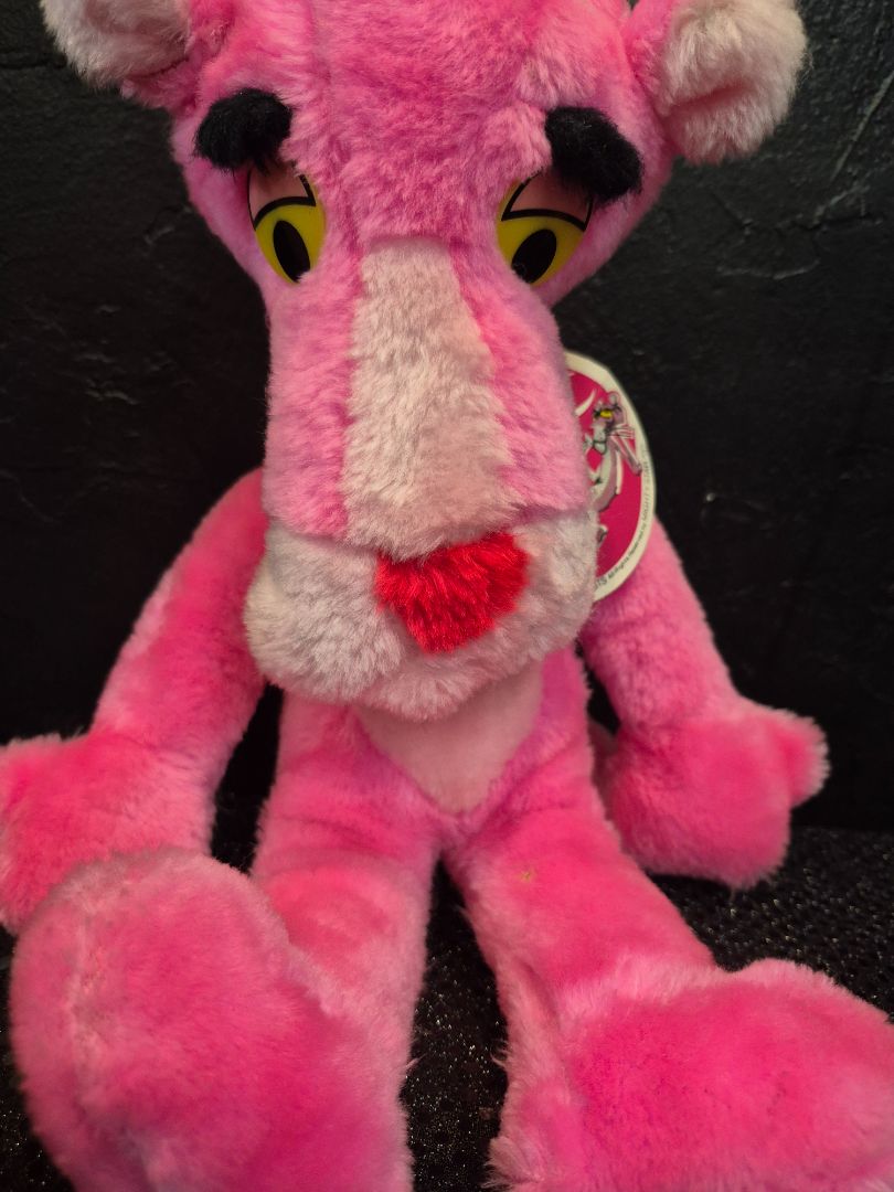 Pink 1980 United Artists The Pink Panther Stuffed Animal, 27"