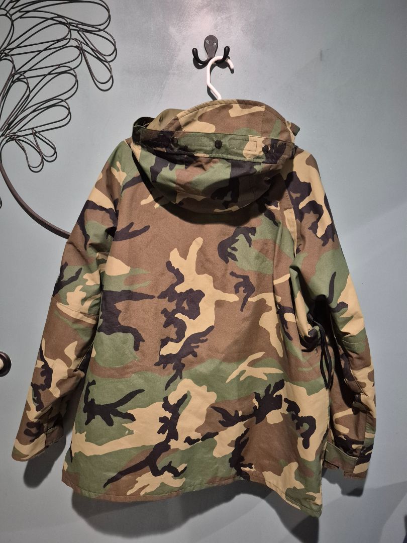 US Military Gore Tex Cold Weather Woodland Camo Jacket XL